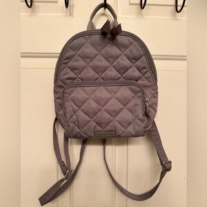 Gray Vera Bradley mini backpack